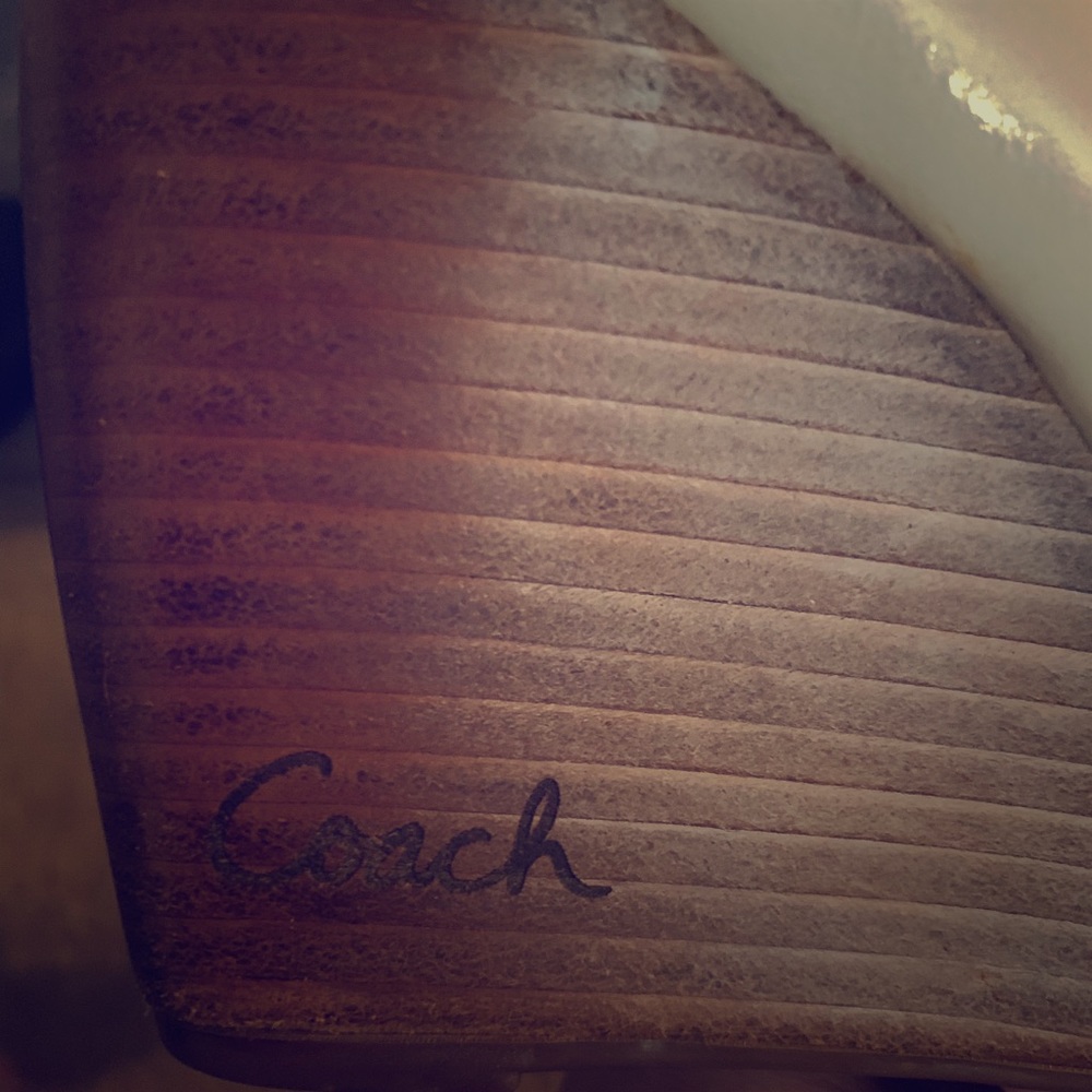 COACH Dorelle round toe wedges